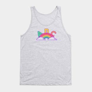 Rainbow brite with alphabet a b c gift for kids Tank Top